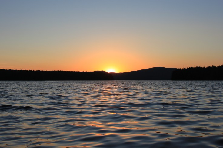 Sunset over Squam Lake