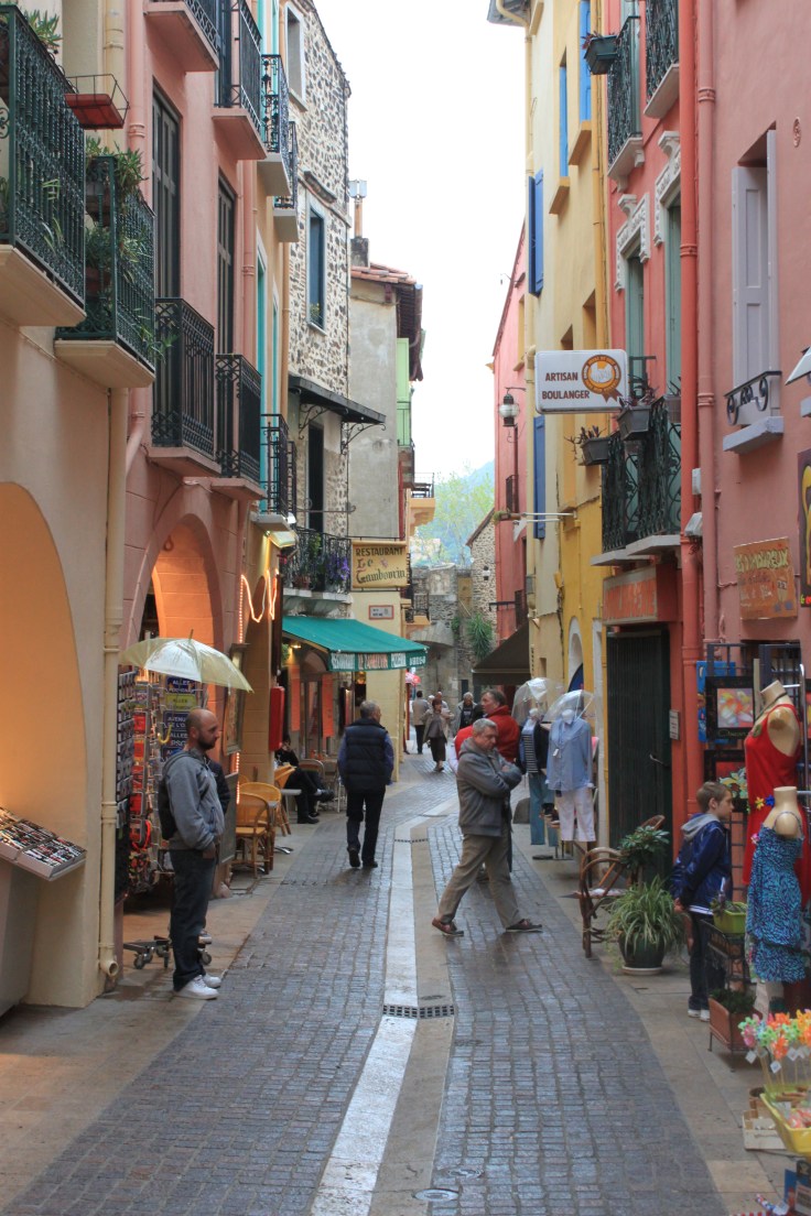 One of  Collioure's narrow streets