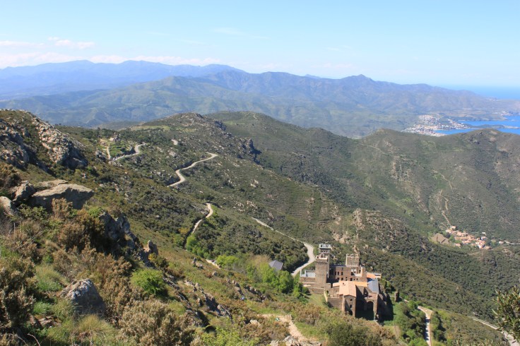 Sant Pere de Rodes, seen from above.
